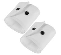 Homoyoyo 1 Pair Brocade Trim Wrist for Women White Fabric Rounded Corner Decorative Versatile Small Fragrance Style Accessories for Elegant Outfits