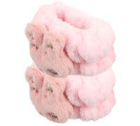Homoyoyo 1 Pair Water Absorption Wrist Band for Applying Makeup and Washing Face, Comfortable Coral Fleece Material, Keep Water from Running down Arms, Suitable and Women