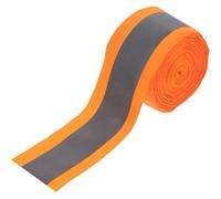 Homoyoyo 1 Roll Reflective Webbing Sew on Reflective Fabric Strip High Visibility Polyester Tape Warning Safety Tape Keep You Safe at Night for Safety Clothing and Tents in Bad Weather