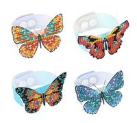 Homoyoyo 1 Set Diamond Butterfly Bracelet Making Kit All Inclusive Craft for Unique Handmade Jewelry for Includes Resin Diamonds Tools Butterfly Charms