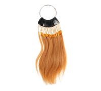Homoyoyo 1 Set Natural Hair Color Testing Rings Real Human Hair Sample Bundles for Salon Practice for Dyeing Techniques and Styling Training Wide Color Range