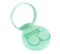 Homoyoyo 1 Set Rainbow Design Lens Cases Eye Care Holders Portable Lens Containers for Travel Includes Tweezers Picking Stick for Class Birthdays Festivals