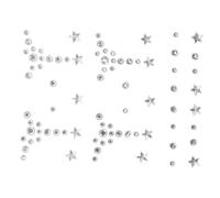 Homoyoyo 1 Sheet Self Adhesive Face Gems Stickers Tear Drop Pearl Stickers for Festival Makeup Easy to Apply Bling Jewels for Unique Style Enhance Your Look with Sparkling Face Decorations