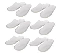 Homoyoyo 10 Pairs Disposable Non Slip Cotton Linen Hotel Slippers Travel Guest Footwear Lightweight Practical for Home Motel Party Use