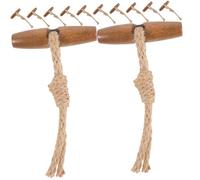 Homoyoyo 10 Pairs Resin Wood Horn Toggle Coat Buttons Replacement Fasteners for Down Coat Overcoat Windbreaker Sewing Garment Accessories Multifunctional