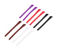 Homoyoyo 10 Pairs Silicone Eyeglasses Temple Covers with Round Design Slip Eyeglass Leg Protectors for Fit Easy to Replace Cushions for Glasses Legs