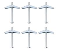 Homoyoyo 10 Pcs M4x50 Compound Groove Expansion Screws with Spring Toggle Bolts, Self Drilling Anchors for Drywall and Metalwork, Aircraft-Type Self Tapping Screws Set for Wall Mounting and