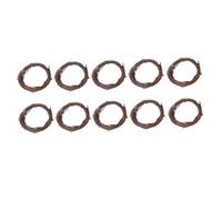 Homoyoyo 10 Pcs Natural Unfinished Rattan Rings for DIY Wreath Making American Country Style Rustic Craft Supplies for Indoor Home Party Decoration and Floral Hoop Crafts
