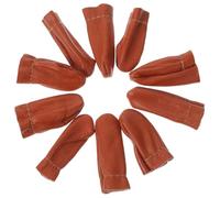 Homoyoyo 10 Pcs Needle Felting Finger Cots Protective Thimble Guards for DIY Sewing Handcrafts Cut Resistant Finger Covers for Knitting and Embroidery Suitable for Handmade Random Color
