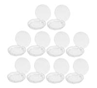 Homoyoyo 10 Pcs Transparent Round Eyelash Extension Storage Boxes Thickened Acrylic Lash Organizer Cases for Travel and Cosmetic Display Plastic Holder for Women