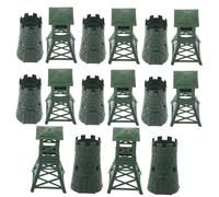 Homoyoyo 10 Set Mini Military Equipment Models Plastic Simulation Turret Props for Desktop Decor Army Base Accessories for Teaching Collecting and Military Enthusiasts Gift