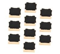 Homoyoyo 10 Sets Mini Chalkboard with Stand Blackboard Message Boards for Tabletop Decor Reusable Chalkboard Signs for Party Restaurant Wedding Desktop Memo and Price Tags