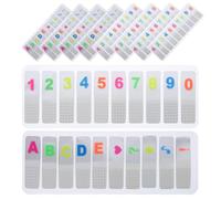 Homoyoyo 10 Sets Pet Adhesive Numbered Index Tabs 0-9 with Smudge-Free Writing for Efficient Filing and Document Annotation in Office Folders and Files