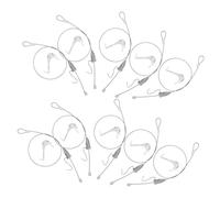 Homoyoyo 10 Sets Picture Hanging Wire Kit with Steel Cable and Hooks Easy Install Art Display System for Light Decorations and Frames Stable Suspension for Home and Gallery Use