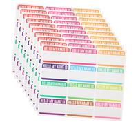 Homoyoyo 10 Sheets Name Tag Stickers Labels Vinyl Adhesive Sorting Labels for Home Office Classroom Storage Organization