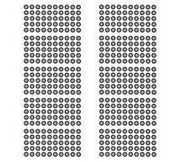 Homoyoyo 10 Sheets Pet Scanning Marker Dots with 50pcs Per Sheet, Accurate Data Reflective Markers for Motion Capture, Universal Compatibility in Diverse Environments