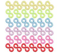 Homoyoyo 1000pcs Rubber Band Bracelet Kit Loom Rubber Band Clips Plastic Clips for Bracelet Making for DIY Handcrafts Supply and Craft Projects
