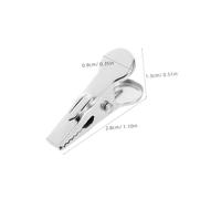 Homoyoyo 100pcs Alligator Clips for Crafts Mini Ornament Hanger Clips for Christmas Tree and Wreath Decorations Lightweight Clamps for DIY Floral Arrangements and Festive Flower Ornaments