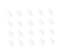 Homoyoyo 100Pcs Alloy Hollow Origami Crane Pendants Vintage Paper Key Chain Decorations DIY Craft Charms for Jewelry Making and Handmade
