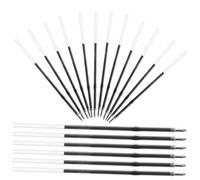 Homoyoyo 100pcs Black Press Type Ballpoint Pen Refills Smooth Writing Ink Replacement for Office and School Stationery Supplies