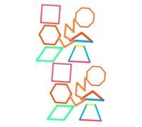 Homoyoyo 100pcs Building Sticks Math Manipulatives for Sturdy Geometry Tool to Learn Triangle Side Relationships Shape Assembly and Enhance Creativity Early Education