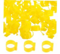 Homoyoyo 100pcs Chicken Leg Marking Rings for Poultry Identification Gamefowl Rooster Supplies Decorative Bands for Chicken Duck and Goose Foot Ring Random Color