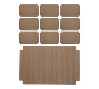 Homoyoyo 100pcs Corrugated Cardboard Liner for Reptile Terrarium, Absorbent Paper Substrate Mat 12.8x8 Inch for Snake Lizard Tortoise Cage Bedding, Disposable Habitat Liner for Pet
