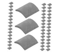 Homoyoyo 100pcs Diy Miniature Kit Fake Brick for Doll House Landscape Mini House Decor Miniature Toy Decor Photo Prop Accessories