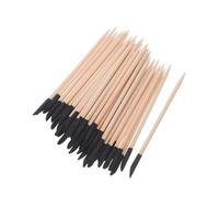 Homoyoyo 100pcs Double-ended Wood Nail Sticks Fine Grit Sanding Polishing Sticks for Precise Manicure Cuticle Removal and Nail Art Decoration Portable Art Tools for Creative Care and