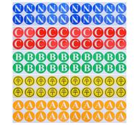 Homoyoyo 100Pcs Electrical Earth Grounding Stickers Set with Self-Adhesive Backing, Industrial Protective Earth Symbol Labels for Electrical Panels and Workplace Safety