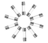 Homoyoyo 100pcs Fast-blow Glass Tube Fuse Kit Clear Transparent Glass Fuse Set High Temperature Resistant for Electrical Circuit Protection and Easy Inspection