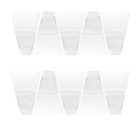 Homoyoyo 100pcs Flower Packing Bags for Valentine's Day Festival, White Opp Material with Creative Design, for Florist Bouquet Wrapping and Gift Decoration