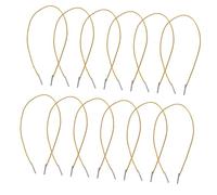 Homoyoyo 100pcs Gold Elastic Band for Mask with Metal Fasteners Stretch Round Cord Loop Flexible and Chin Strap for Party Costume Stage Performance and DIY Hat Accessories