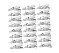Homoyoyo 100pcs Mini Alligator Clips for Ornaments Christmas Tree Flower Clips for Wreaths and Baubles Secure Grip Decorative Clamps for Xmas and Year Use