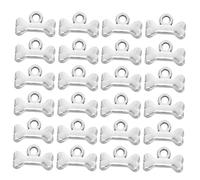 Homoyoyo 100pcs Mini Dog Bone Charms Vintage Zinc Alloy DIY Jewelry Making Pendants for Bracelets Necklaces Keychains Scratch-resistant Craft Accessories