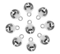 Homoyoyo 100pcs Mini Gold Jingle Bells for Crafts DIY Jewelry Making Pet Collars Christmas Decor Loud Sound Open Bells for Bracelets Anklets Necklaces and Celebrations