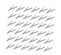 Homoyoyo 100pcs Mini Metal Clips for Christmas Flowers Alligator Clip Hooks for Wreaths Poinsettia Tree Ornaments Secure Hold Holiday Decoration Accessories