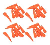 Homoyoyo 100pcs Orange Plastic Carrot Nose 12cm Snowman Accessories for DIY Craft Making, Snowman Face Parts for Christmas Decoration and Winter Holiday Supplies