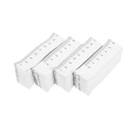 Homoyoyo 100pcs Paper Measuring Ruler Tape Measure Disposable for Wounds Use and Baby's Head Measurement, White Paper Material Left-to-right Easy to Read Design