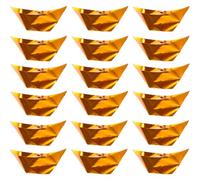 Homoyoyo 100pcs Paper Sacrificing Ingot Handmade Worship Ingot Golden Smooth Surface Practical Paper for Ghost Festival and Ching Ming Festival