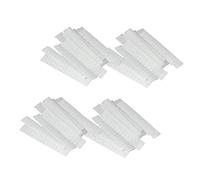 Homoyoyo 100Pcs Pe Plastic Mesh Makeup Brush Protective Sleeves White Covers for Clean and Organized Makeup Application for Daily Use and Travel