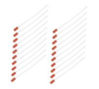 Homoyoyo 100pcs Pull Tight Security Seals Numbered Stainless Steel Wire and Writable Surface, Heavy Duty Tamper Evident Cable Locks for Container Doors and Freight Logistics, Irreversible