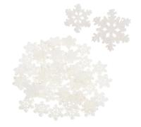 Homoyoyo 100pcs Resin Christmas Mini Craft Snowflake Decors Micro Landscape Snowflakes for DIY Holiday Decorations Warm Winter Festival Ornament