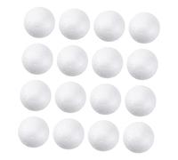 Homoyoyo 100Pcs Solid Polystyrene Craft Balls White DIY Modeling Spheres for Wedding Christmas Party Decorations and Molecular Models