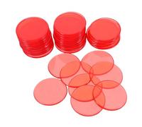 Homoyoyo 100pcs Translucent Counting Wafers Bingo Chips for Math Games Playing Game Counters for Boys and Girls Early Education Plastic Bingo Markers for Family