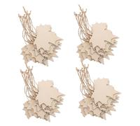 Homoyoyo 100pcs Unfinished Wooden Maple Leaf Cutouts Rustic Blank Wood Leaves for Autumn DIY Crafts Thanksgiving Harvest Party Decorations