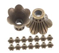Homoyoyo 100pcs Vintage Tibetan Style Flower Bead Caps Alloy Spacer End Caps for Jewelry Making Decorative Metal Flower for Bracelets Earrings Necklaces DIY Crafts
