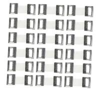 Homoyoyo 100Pcs White Aluminum Elastic Buckles with Spandex Stretch Compression Crepe Clips for Medical and Sports Use
