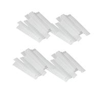 Homoyoyo 100Pcs White Makeup Brush Protective Mesh Covers PE Plastic Sleeves Breathable Makeup Brush Shields for Travel and Daily Use