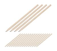 Homoyoyo 100pcs Wooden Pencils Hexagonal Hb without Erasers for Students | Uncoated Khaki Natural Wood Finish, Graphite Writing Tools, Suitable for Classroom Work, Sketching, Drafting Tables